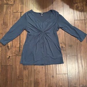 💕Heathered navy babydoll style top💕